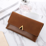 Portefeuille en cuir suédé - Grand et moderne