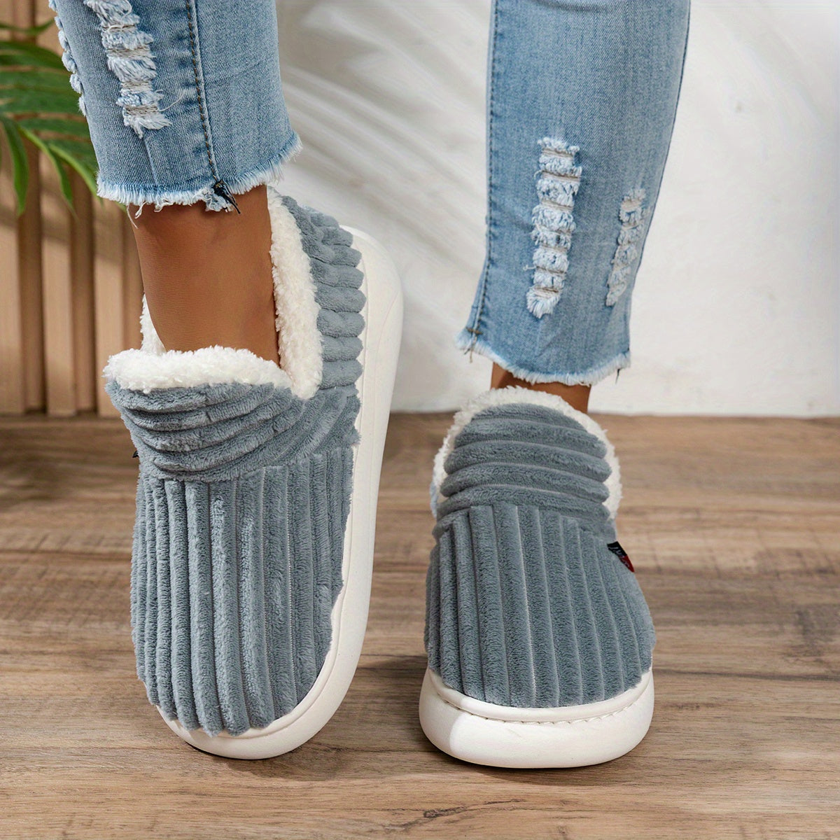 Cozy Step Plush Slippers