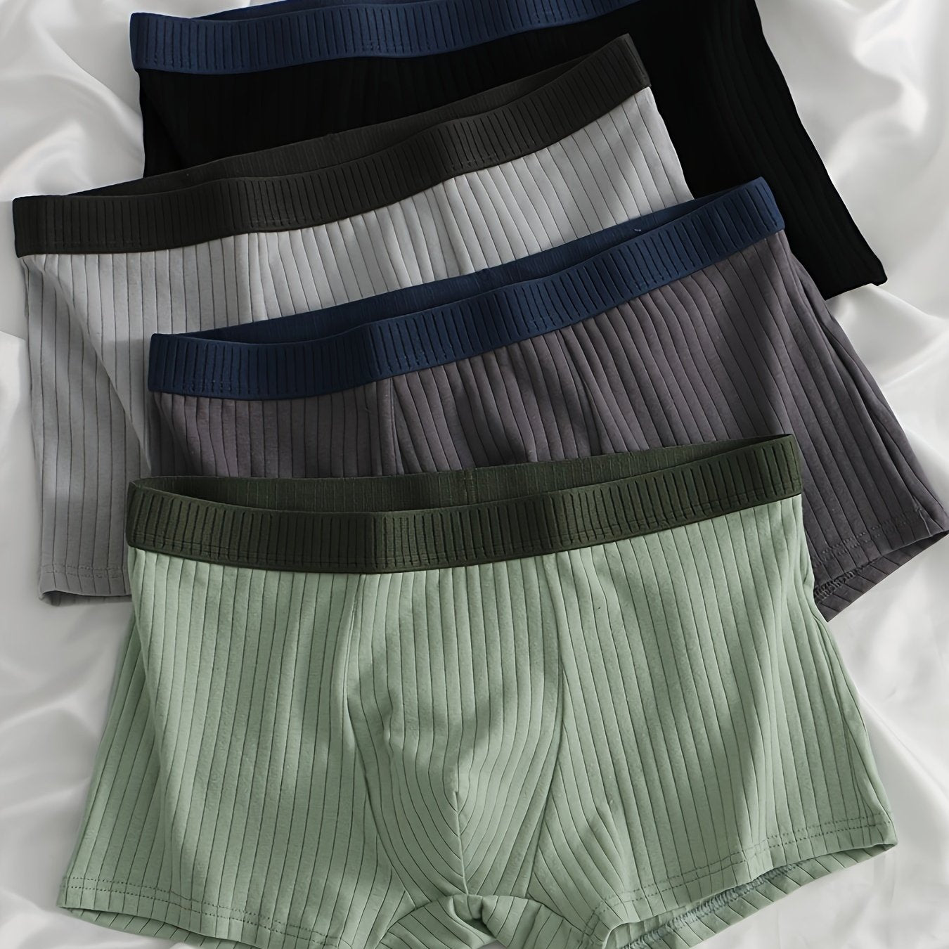 Soft underpants with elastic – Mix of green, black, blue and grey tones