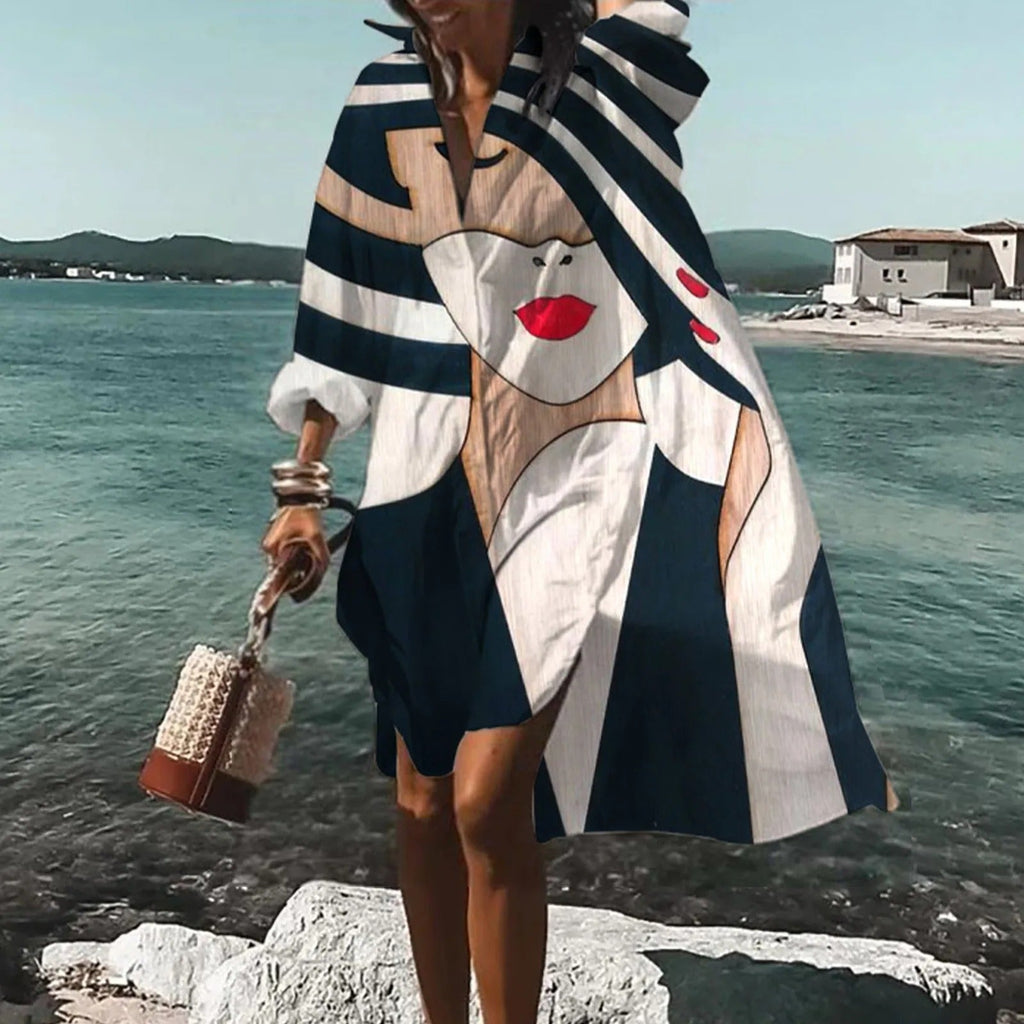 Florence Women's Shirt Dress – Casual Lightweight Linen Dress with Straight Cut & Summer Style - Casual Linen Shirt Dress