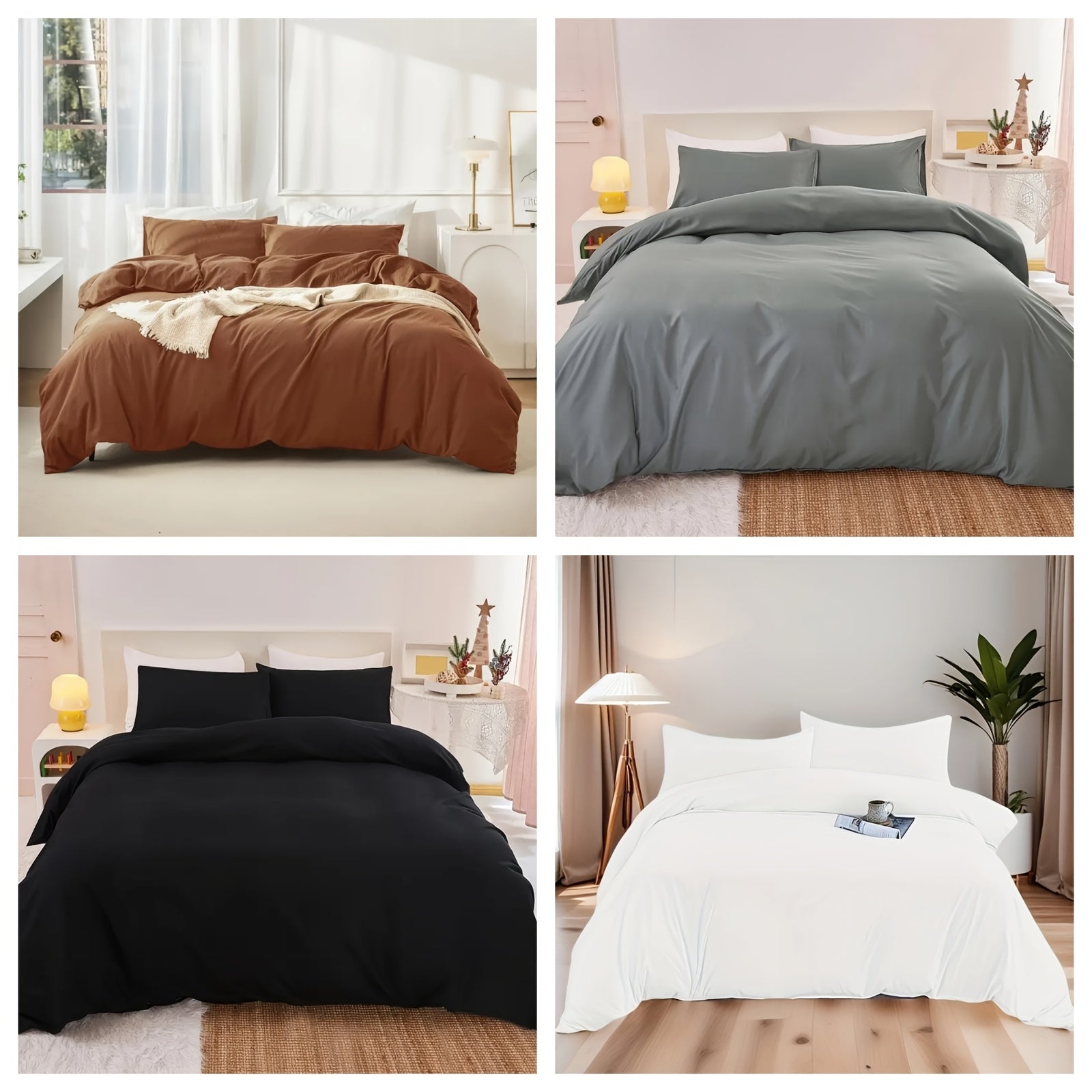 Minimalist Bedding Set in Neutral Colors – Breathable and Durable