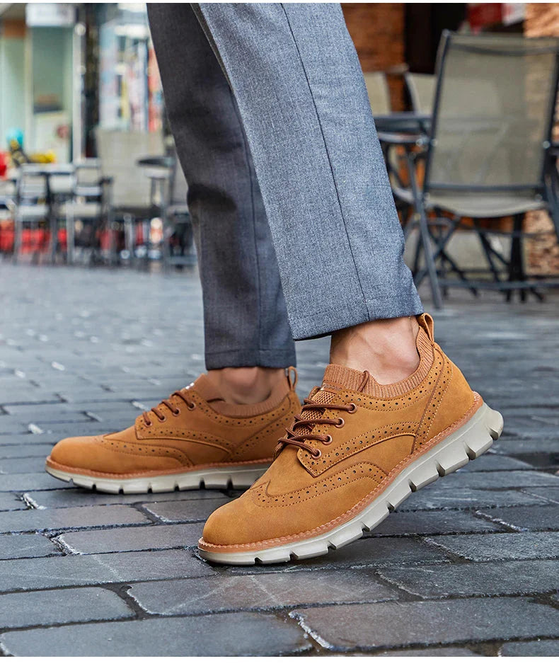 Everett Ultra Comfortable Leather Men's Sneakers