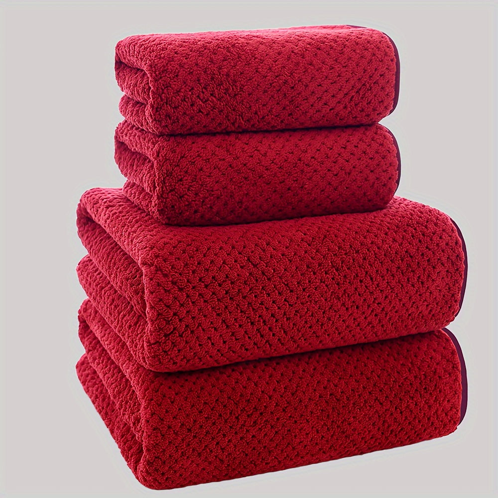 Luxurious 4-piece Towel Set – Soft and Absorbent Towels in a Set