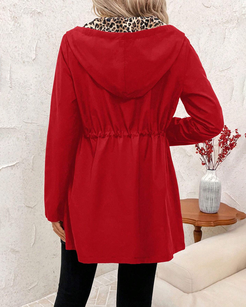 Aleah™ | Reversible Coat with Leopard Print