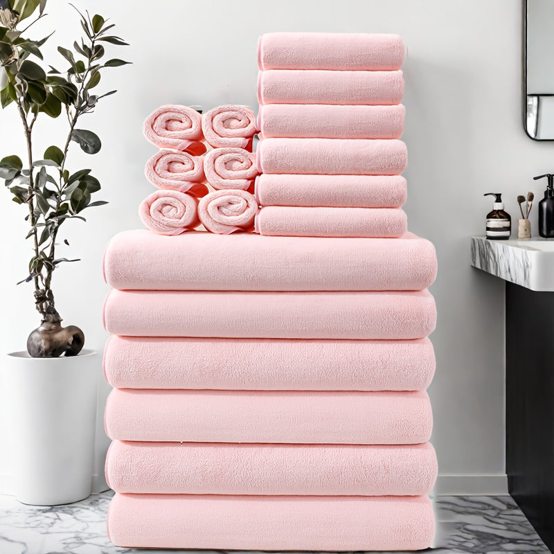18-piece luxury towel pack – Extra absorbent and perfect for the whole family