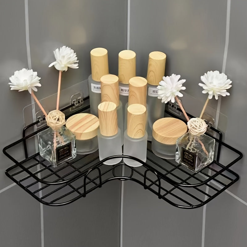 Space-Saving Corner Bathroom Shelf – Easy Assembly
