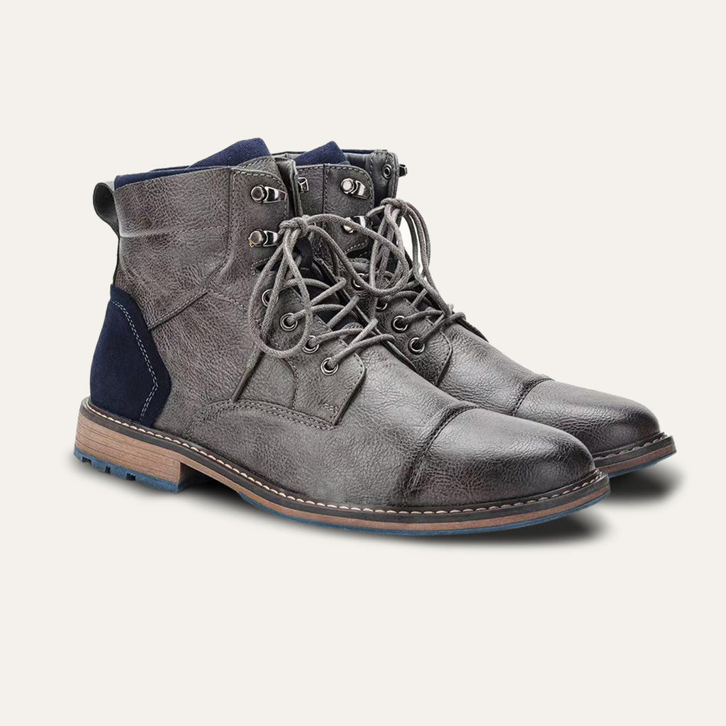 The Manchester Men's Vintage Leather Ankle Boots