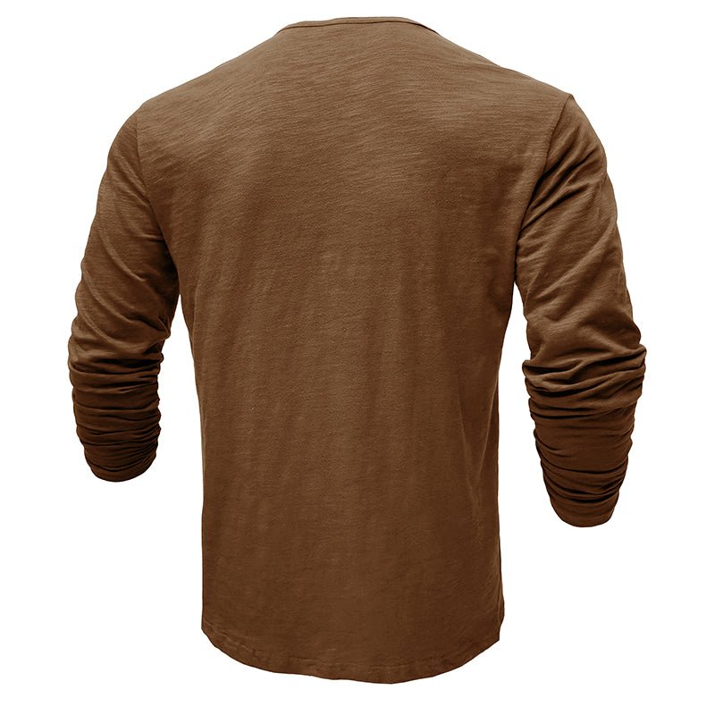 Justin | Men's Long-Sleeve Henley Shirt