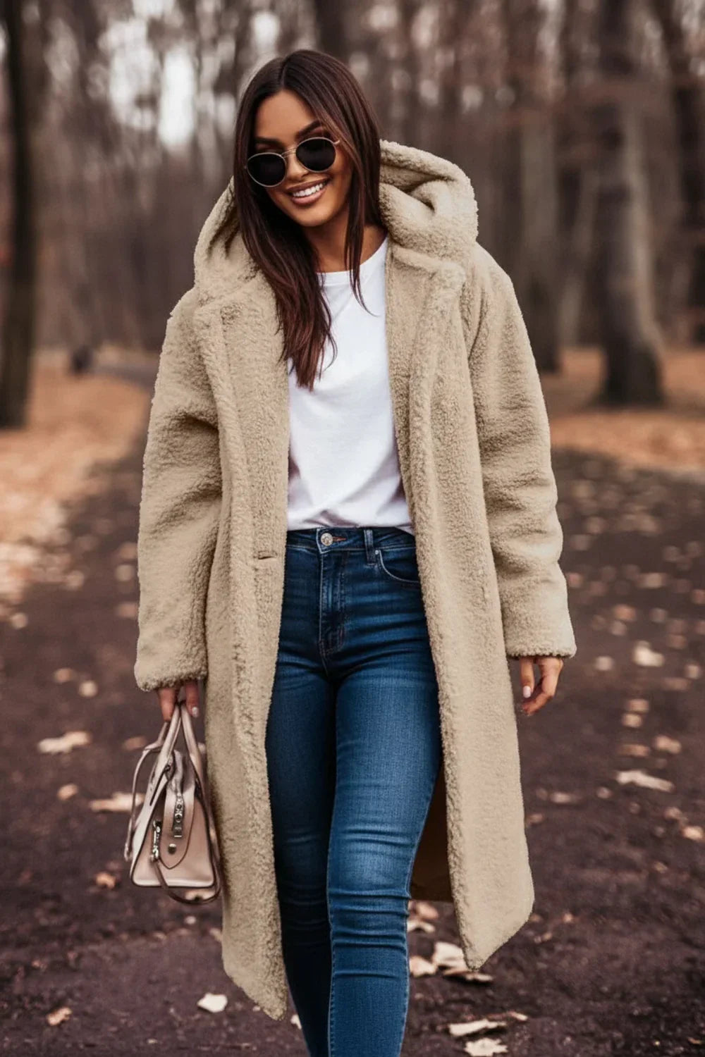 Hooded Teddy Coat for Women