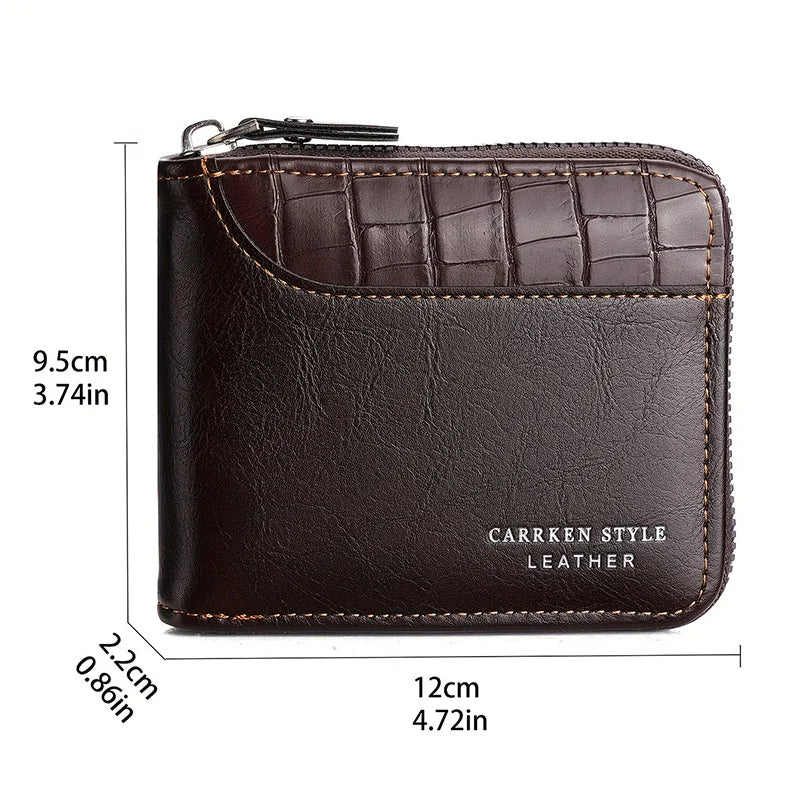 MIDGE - Portefeuille zippé pour homme