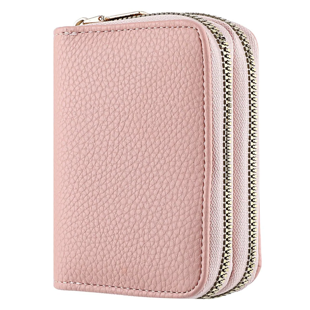 Petit portefeuille à motif litchi - Tendance et compact