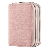 Petit portefeuille à motif litchi - Tendance et compact