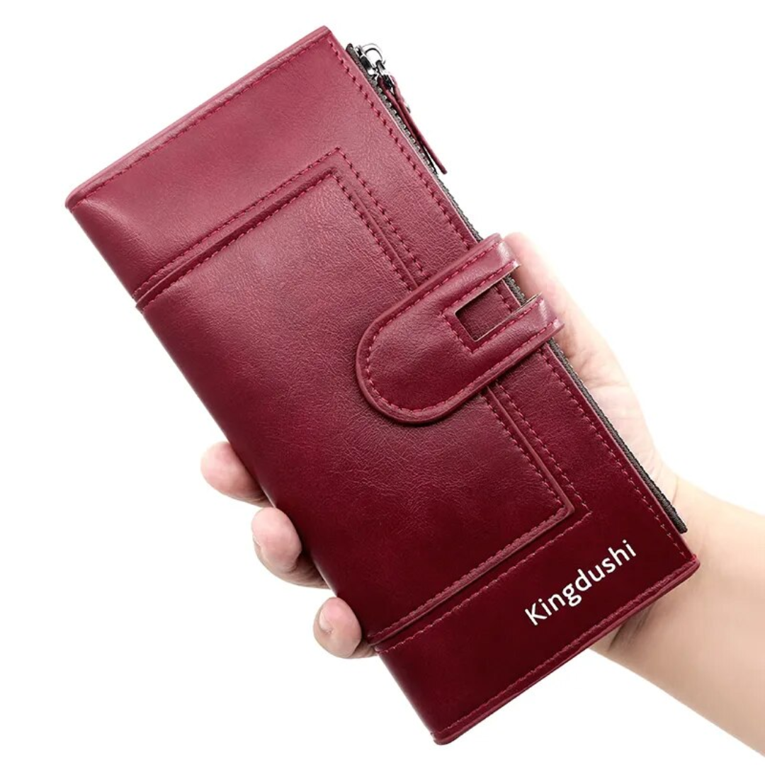 Portefeuille long en cuir - Pratique et élégant