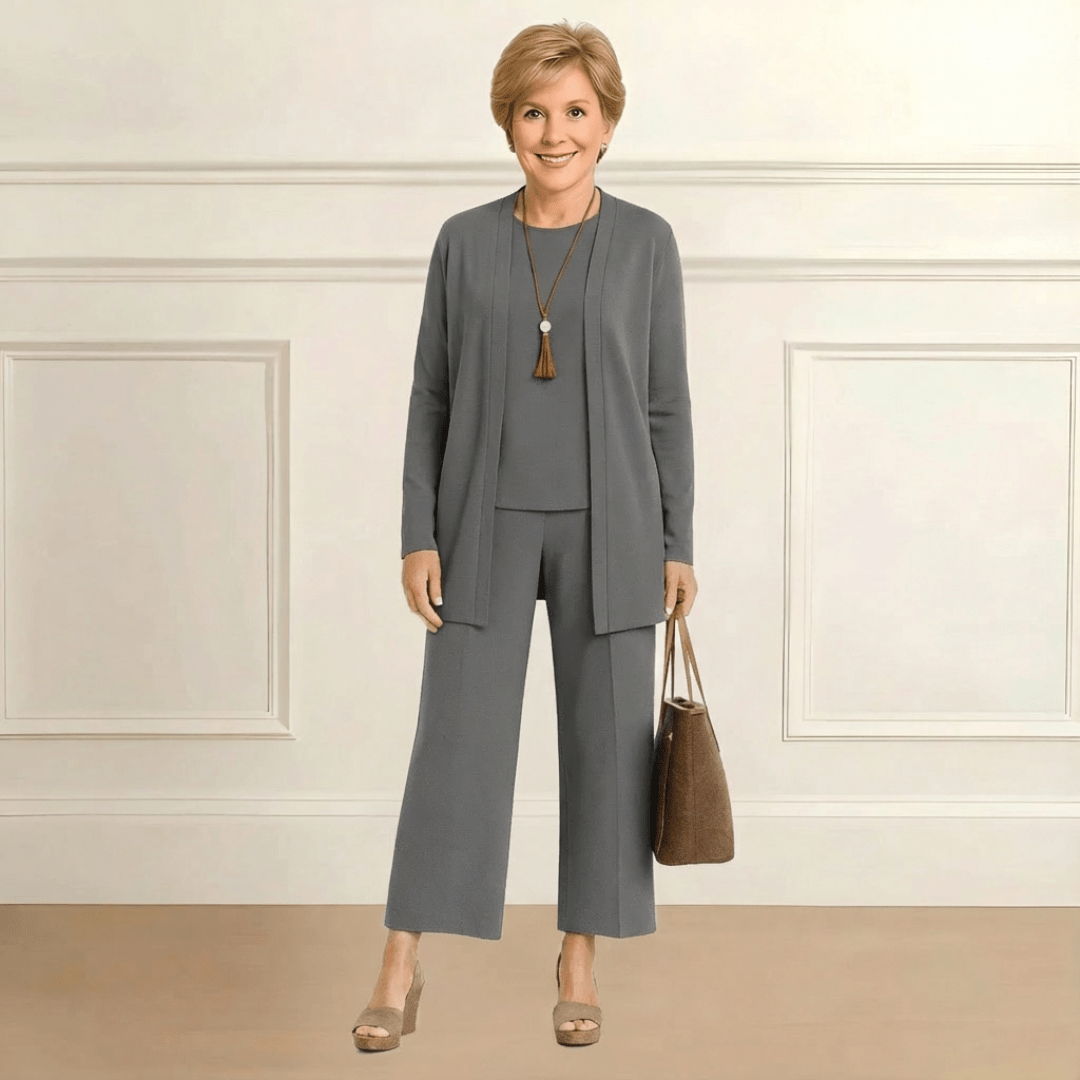 Aurelia Cardigan, Top & Pant Set