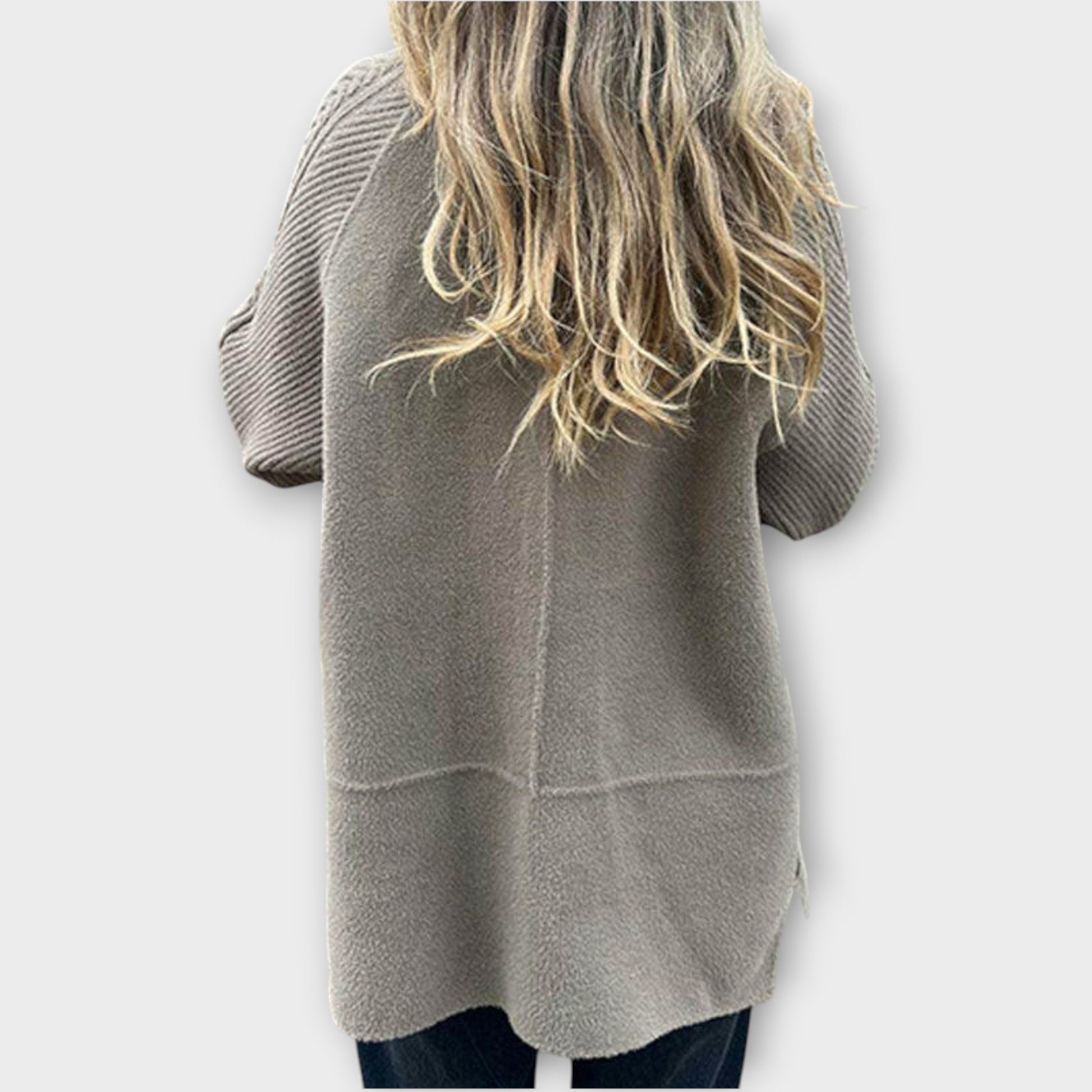 Cozy Chic Knit-Detail Winter Coat