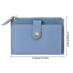 Mini portefeuille en cuir velours - Compact et tendance